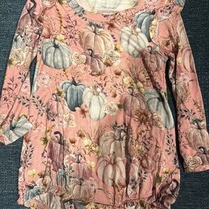 Floral Marley Pumpkin Print Bubble Romper Posh Peanut 18-24m